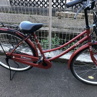 自転車 26インチ 茶 オートライト  中古品※現状販売品となりますの画像