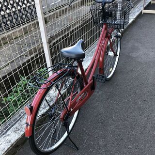 自転車 26インチ 茶 オートライト  中古品※現状販売品となりますの画像
