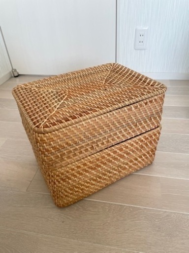 無印良品 重なるラタン バスケット
