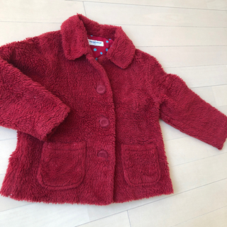 女児　アウター　レッドの画像