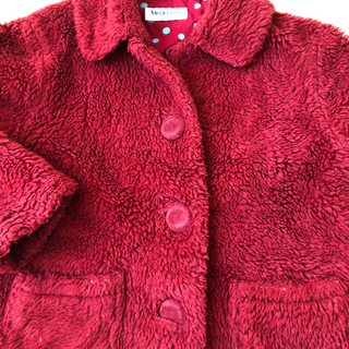 女児　アウター　レッドの画像