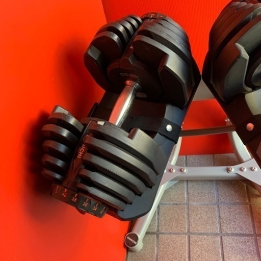 SANICHI 片側40kg ダンベルセット 専用スタンド付き