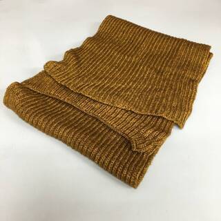 ⭕⭕⭕BY9/45 DRIES VAN NOTEN ドリスヴァンノッテン 光沢 メリノウール マフラー イエロー メンズ　レディース ベルギー製 イエロー ストール⭕⭕⭕の画像