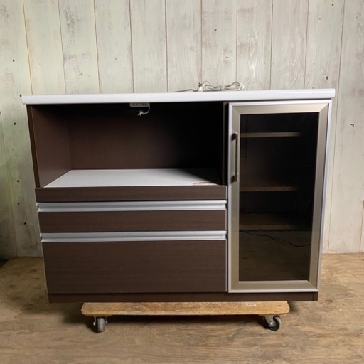 【11/1 終】古賀家具工業株式会社 キッチンカウンター 華 幅×120 キッチンボード 食器棚 キッチン収納 KOGA 菊KB