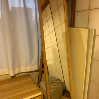 ドレッサー テーブル ＆無印良品姿見セットの画像