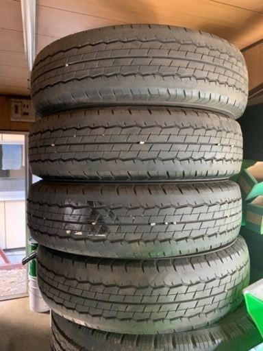 195/80R15 夏タイヤ 7分山