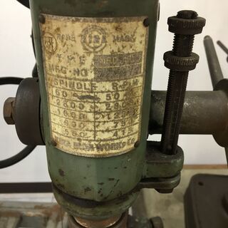 KIRA 200V 卓上ボール盤 NRD-13R キラ 1994年製 中古 取っ手1つ欠品