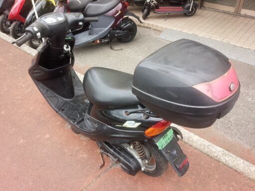 NO.3970　ＢＪ（ベーシックジョグ） ２サイクルエンジン　シャッターキー付き　２スト最終モデル　リヤボックス付き　ブラック　☆彡