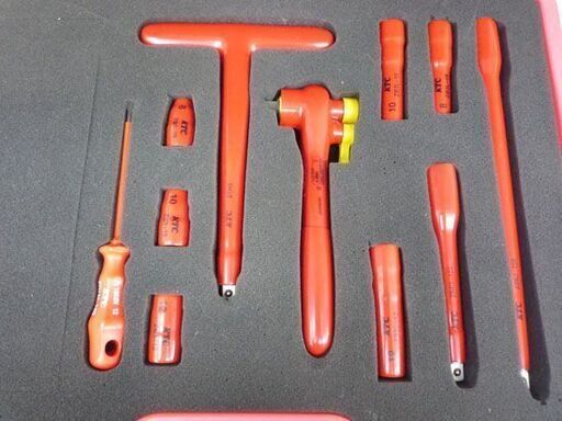 KTC 絶縁工具セット A ZTB311 ケース付き AC1000V DC1500V IEC 60900:2004規格 展示未使用 札