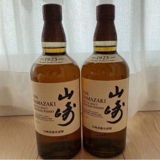サントリー 山崎 シングルモルト ウイスキー 43度 700ml (2本)の画像