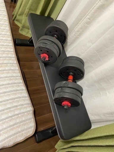 ダンベル10kg×2 ベンチ台(耐重700kg)