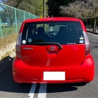 TOYOTAパッソXアドバイスエディション ■車検2023.9まで‼️ リサイクル込175,000円 ■真紅のレッド平成20/9 HIDアルミホイールETC ナビーゲーション付き ‼️の画像