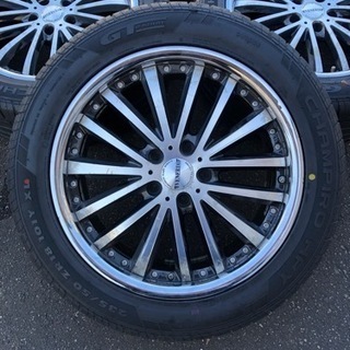 ほぼ新品タイヤ2021年製　235/50ZR18 7.5J×18 +38 114.3 4本セットの画像