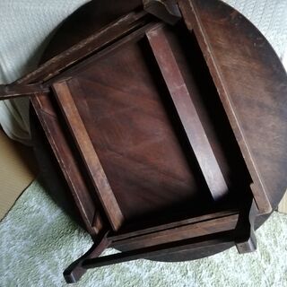 本物の昭和レトロ　卓袱台　ちゃぶ台　大き目の画像