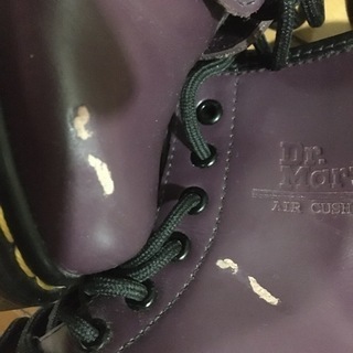 【新品・訳有】24cm DR. MARTENS パープル 1460 ブーツの画像