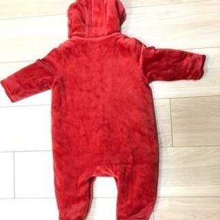 【美品】 6-12 months baby GAP 新生児ベビー 防寒 アウター 足つきカバーオールの画像