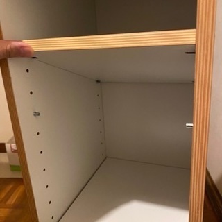 白いカラーボックス【細長いタイプ！スキマ収納に！】の画像