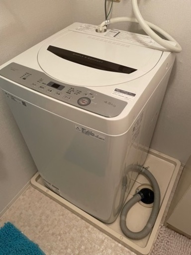 【取引決定】洗濯機☆シャープ☆4.5kg☆2019年製