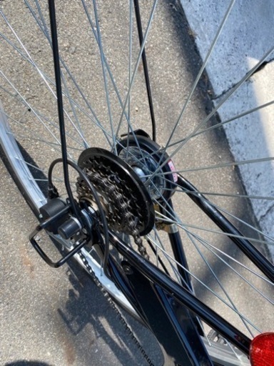 クロスバイク27インチ外装6段　丸石サイクル　ブラックパンサー　