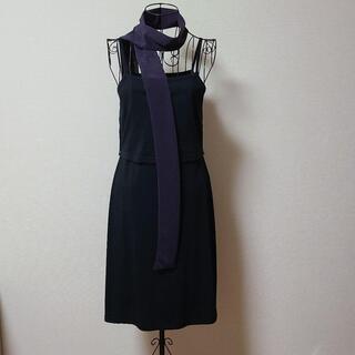 ワンピース　授乳可能　紫　透け感あり　インナー付の画像