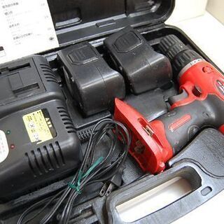 M&M 充電式 ドリル&ドライバー 12V DDR-21CL レッド バッテリー2個 電動工具 DIY 札幌市 清田区 平岡の画像