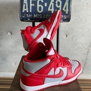 NIKE BY you ナイキ　ネバダ大学　カレッジカラー　ラスベガス　ダンクHigh 美品！　27cmの画像