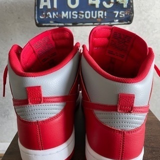 NIKE BY you ナイキ　ネバダ大学　カレッジカラー　ラスベガス　ダンクHigh 美品！　27cmの画像