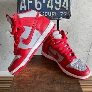 NIKE BY you ナイキ　ネバダ大学　カレッジカラー　ラスベガス　ダンクHigh 美品！　27cmの画像