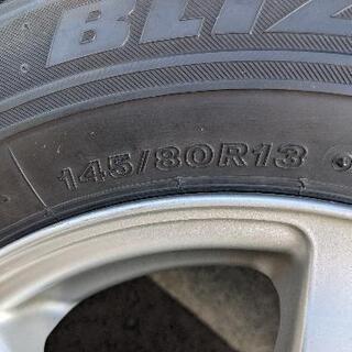 商談中145/80ｒ13スタッドレスタイヤ.ブリヂストンVRX145/80R13の画像