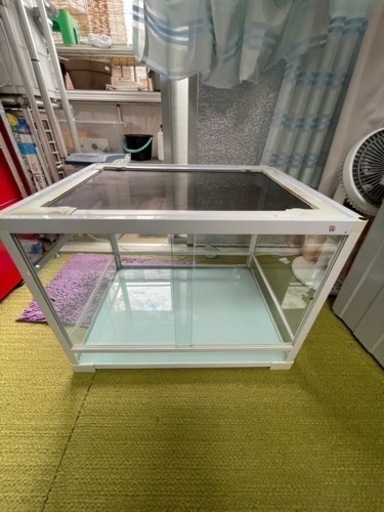 爬虫類ケージとサーモ、ヒーター等一式