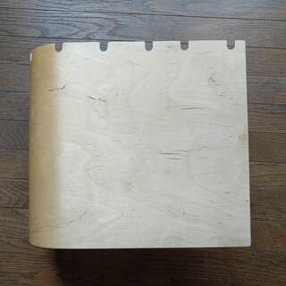 【程度良好】バーチ合板曲げ北欧家具 ストッカーの画像