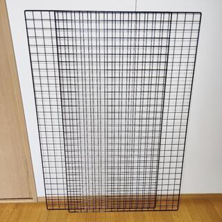 大型ワイヤーネット（ブラック）1500×900ミリ　２枚　　引掛け収納