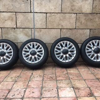 フィアット500C純正15インチホイール＋175/60/15スタ...