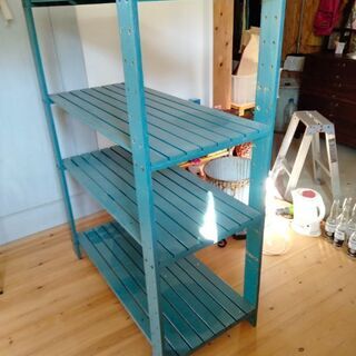 アンティーク木製　棚の画像