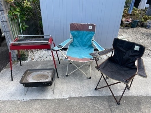 BBQセット2つ\u0026イス2つ