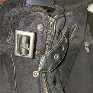 ムートンブルゾン    XL   黒の画像