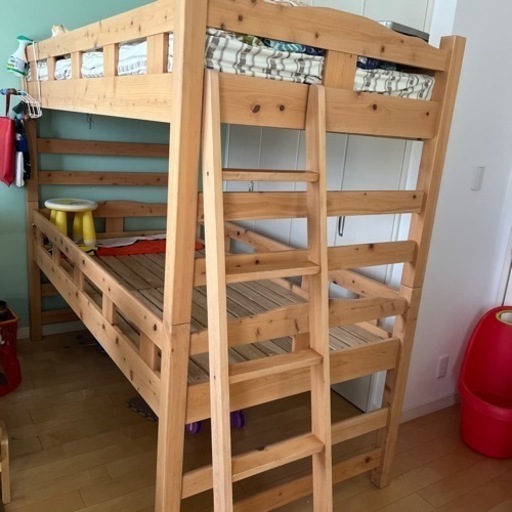 商談中　ヒノキ　国産　３段ベッド