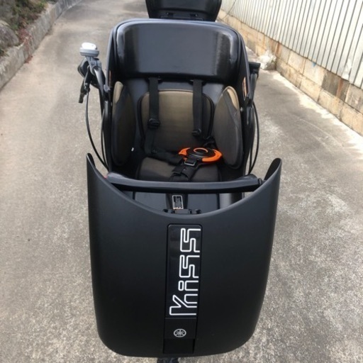 美品YAMAHA KISS電動アシスト前後子供乗せ後ろ新品ヤマハオリジナルヘットレス付き