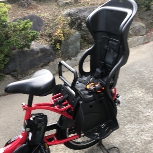 美品YAMAHA KISS電動アシスト前後子供乗せ後ろ新品ヤマハオリジナルヘットレス付き