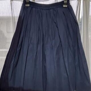 フレアスカート　紺