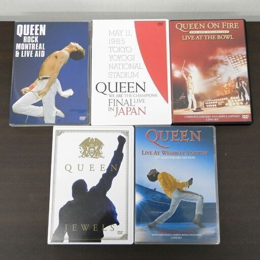 DVD クイーン QUEEN 5枚セット フレディ・マーキュリー 札幌 西野