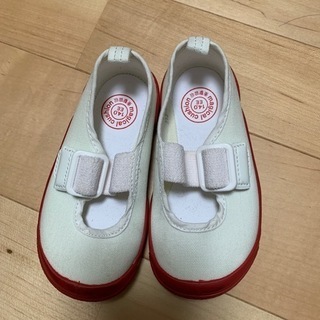 【アキレス】上履き14㎝　赤　サイズ調整可の画像