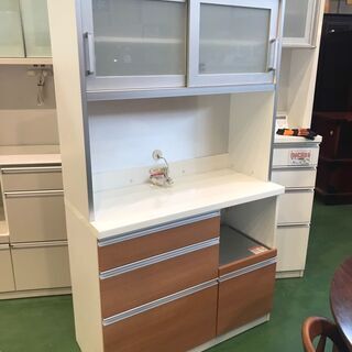  【愛品館八千代店】高橋木工所　スライド扉キッチンボード　フレスコ100L