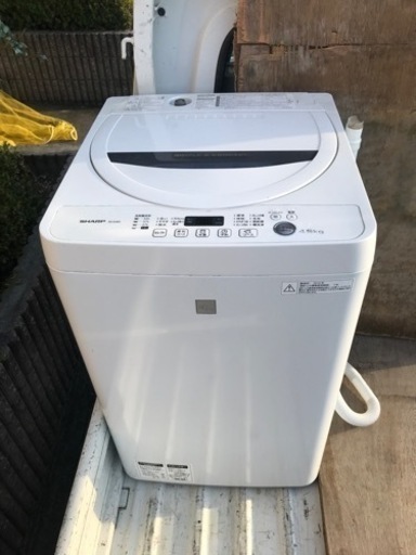 【直接引取送料無料】SHARP 4.5kg洗濯　ES-G4E3-KW  2016年製