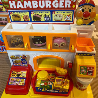 値下げ　アンパンマンおしゃべりハンバーガー屋さんの画像