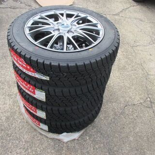 【取付けOK】155/65R14 新品スタッドレスタイヤ&新品アルミセット 軽自動車用