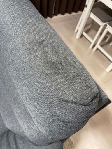★３人掛け  ソファー グレー 中古品 多少汚れあり★