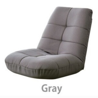 美品　座椅子　1人掛け　フロアソファー　グレー