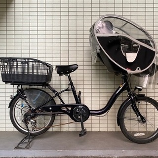 【商談中】アサヒサイクル ママフレ 子乗せ自転車 前かご フロントチャイルドシート