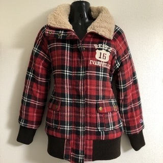 チャンピオン ジップアップチェックジャケット レディース M